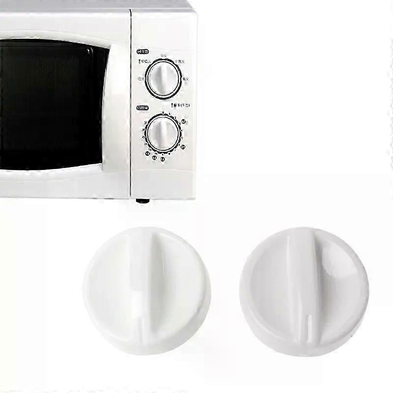 2Pcs Universal Microwave Oven Plastic Spool Rotary Knob Timer Control Switch New