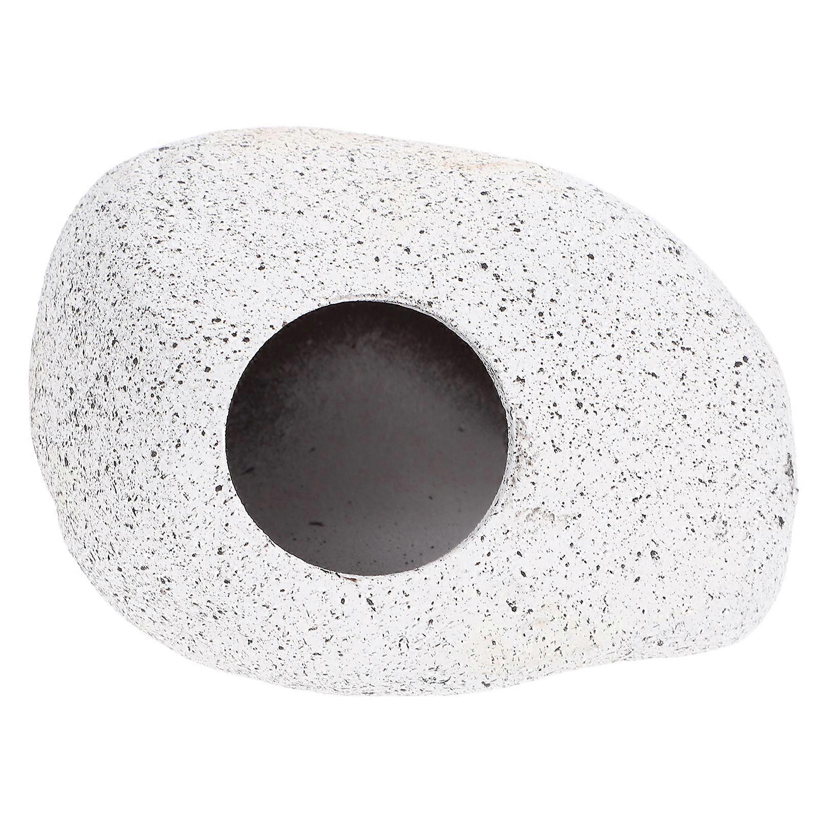 Aquarium Fish Rock Cave Hideout for Fish Durable Ceramic Accessory