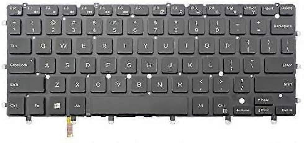New Laptop Keyboard (Without Frame) Replacement for compatible with Dell Inspiron 15 7547 7548 7558 7568 US Layout Black Color Backlit