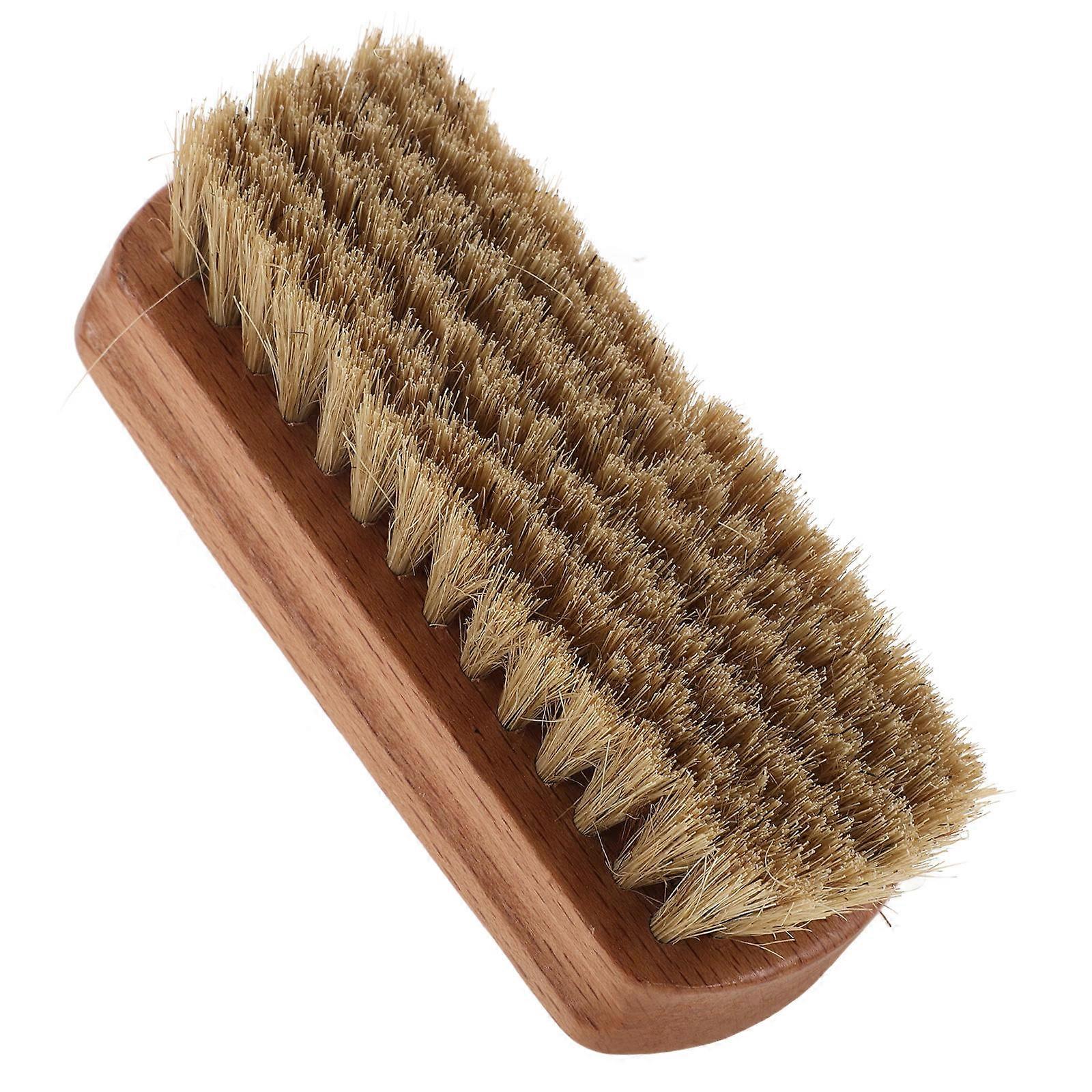 Boot Brush Cleaner and Shine Brush with Wooden Handle Random Colors