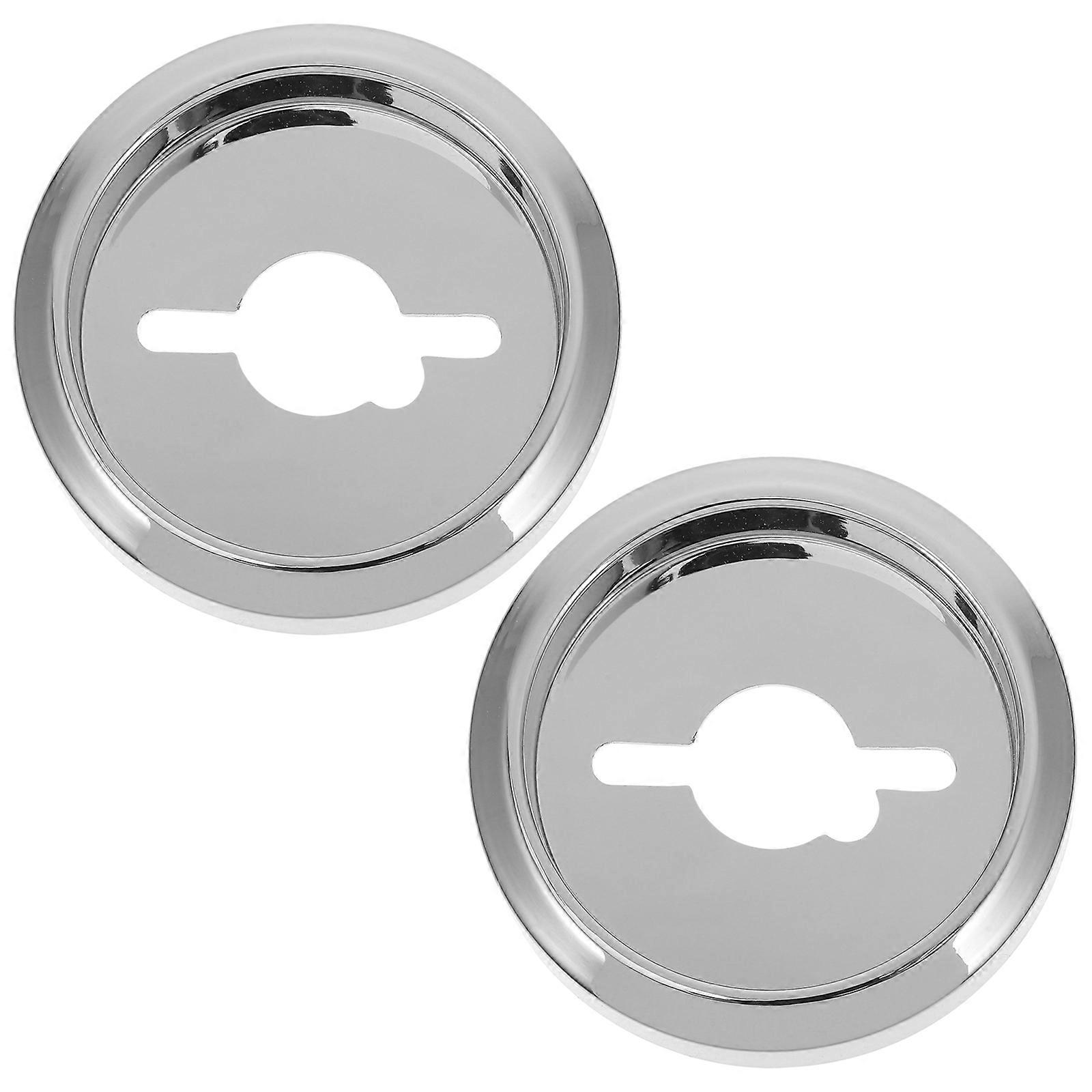 2Pcs Round Stove Knob Base Plastic Replacement Switch For Gas Stove Convenient Replacement Kitchen Setup Durable Performance