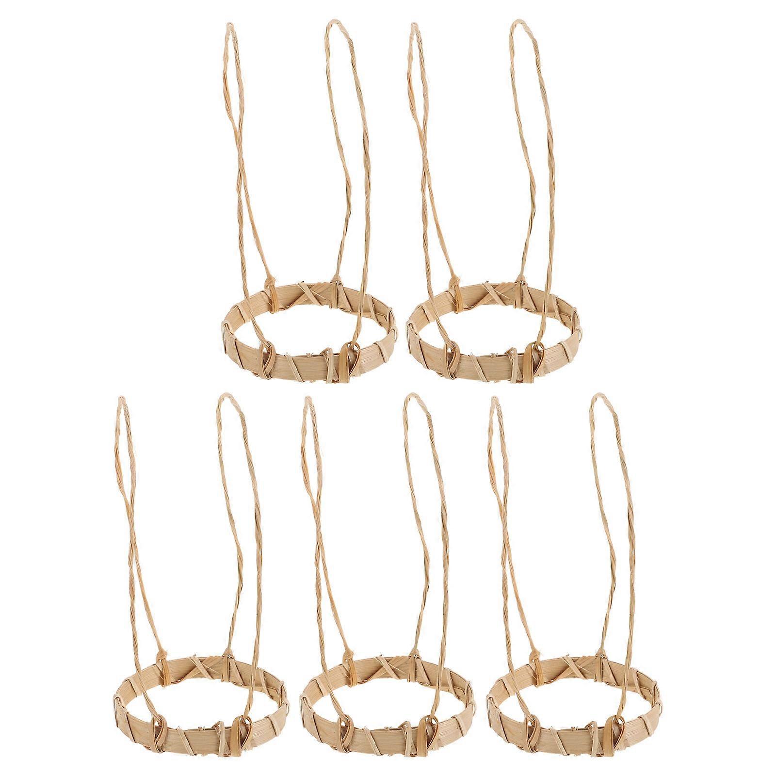 Bamboo Drink Carrier for Takeout Use with Handle 10Pcs Pack