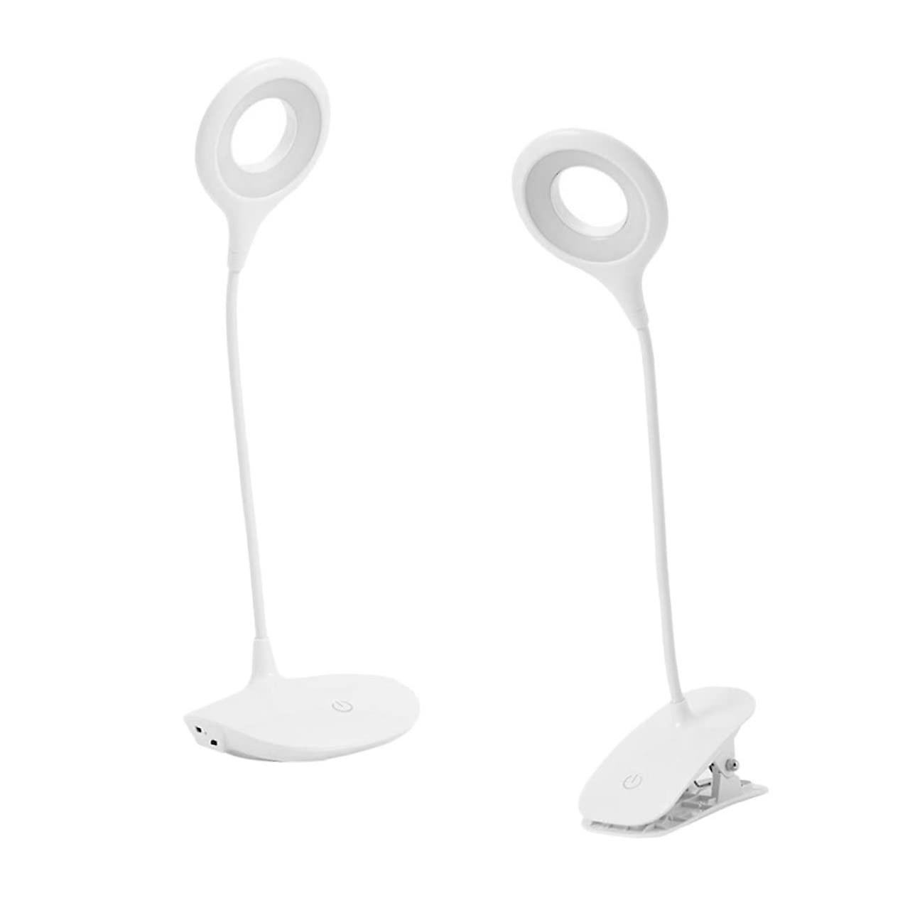 2 Sets Touch Control Night Light Lamp with USB Powered Bedside Reading Light for Bedroom Dorm Study