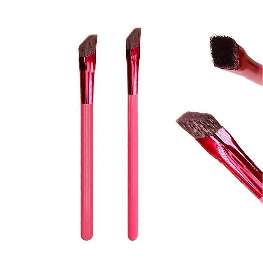 2Pcs Eyebrow Brush Set, Ultra Thin Angled Brow Brush for Precise Shaping and 4D Hair Stroke