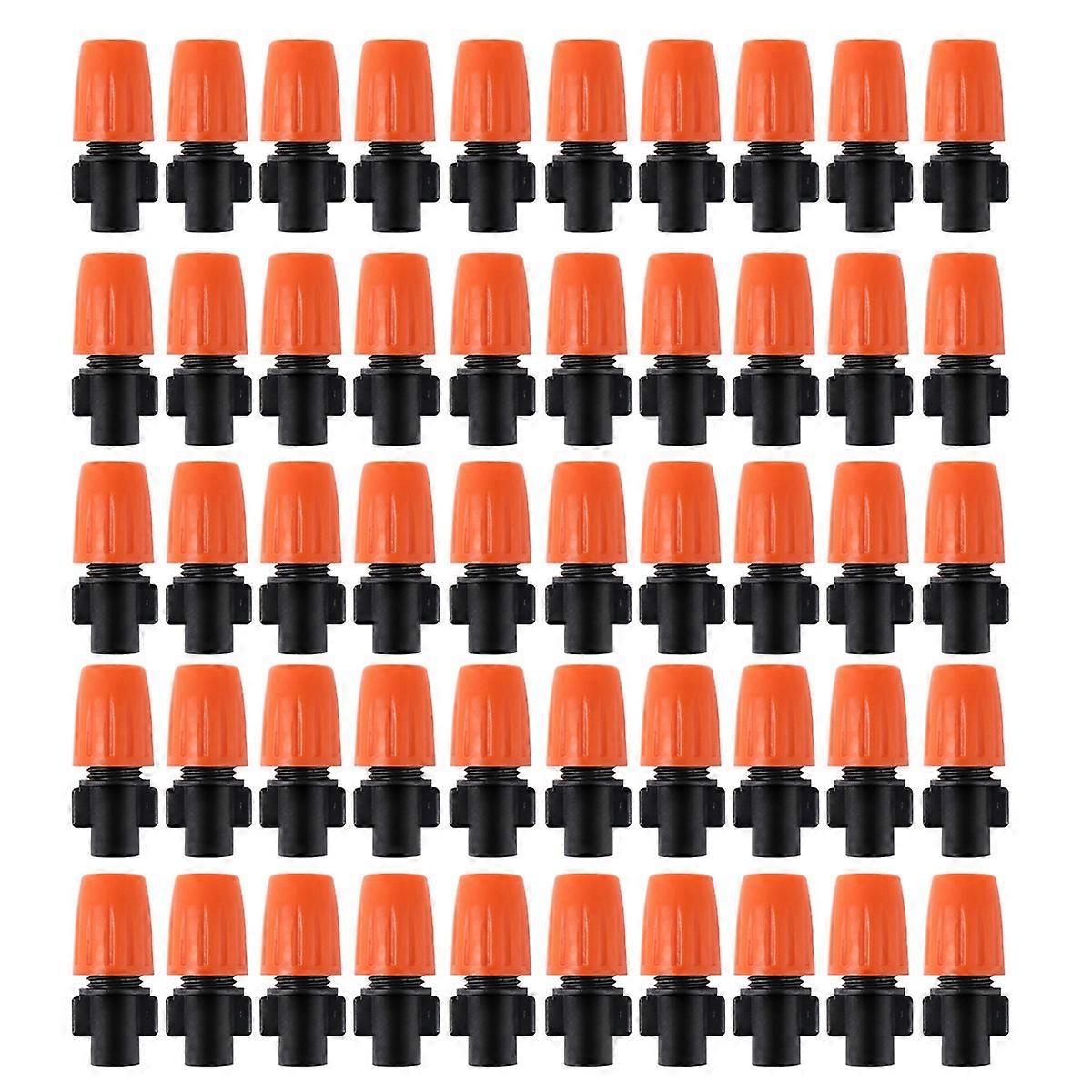 50PCS Adjustable Garden Drip Irrigation Misting Nozzle Micro-Flow Dripper Spray Gardening Tools