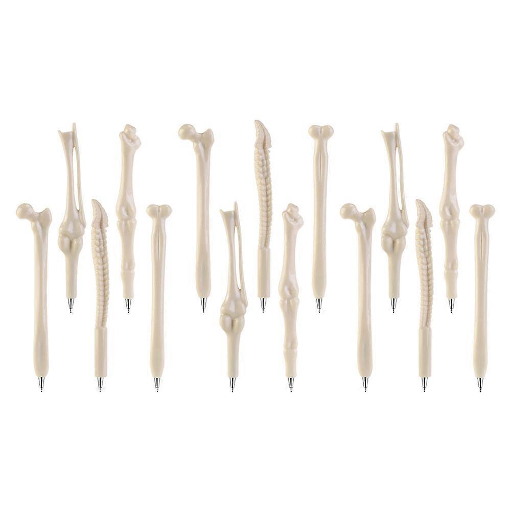 Bone Shape Round Ballpoint Pens Halloween Design for Students 1Set Set