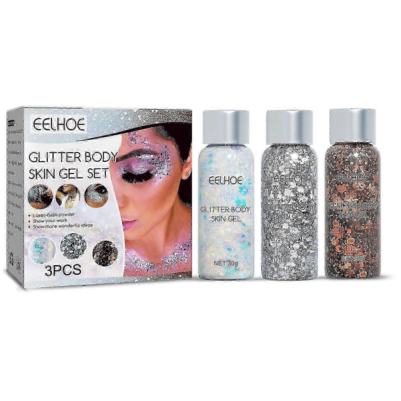 Glitter Eye Shadow Body Gel Set