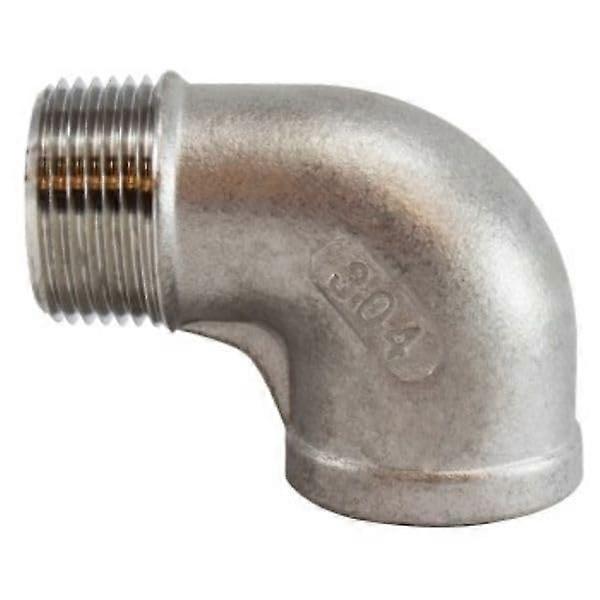 0.5 Inch Stainless Steel 304 Street Elbow, 90 Degree Pipe Fitting, 150 lbs Corrosion Resistant