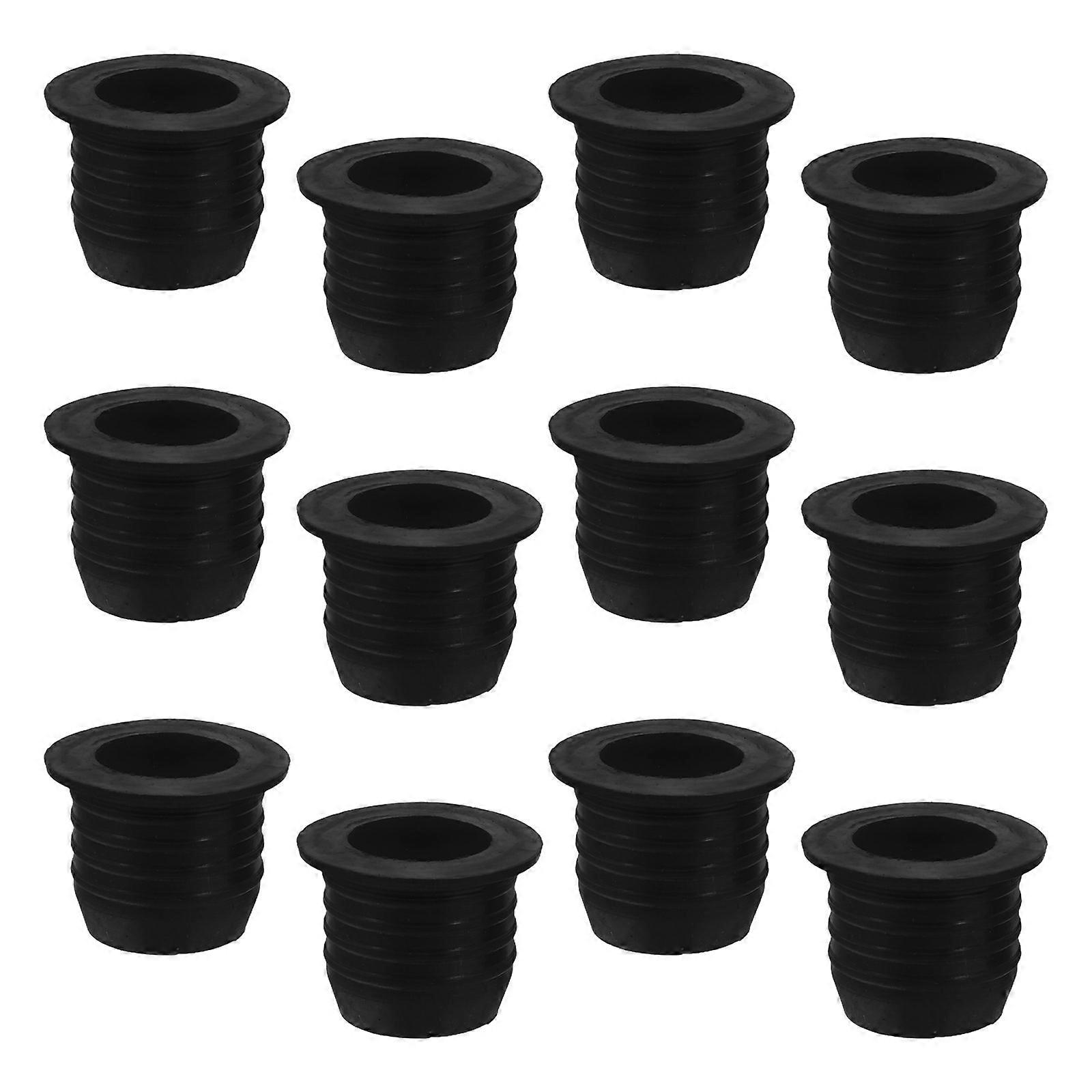 Liquor Pourer Adapter Threaded Spout Leakproof Replacement 12Pcs for Large Bottles