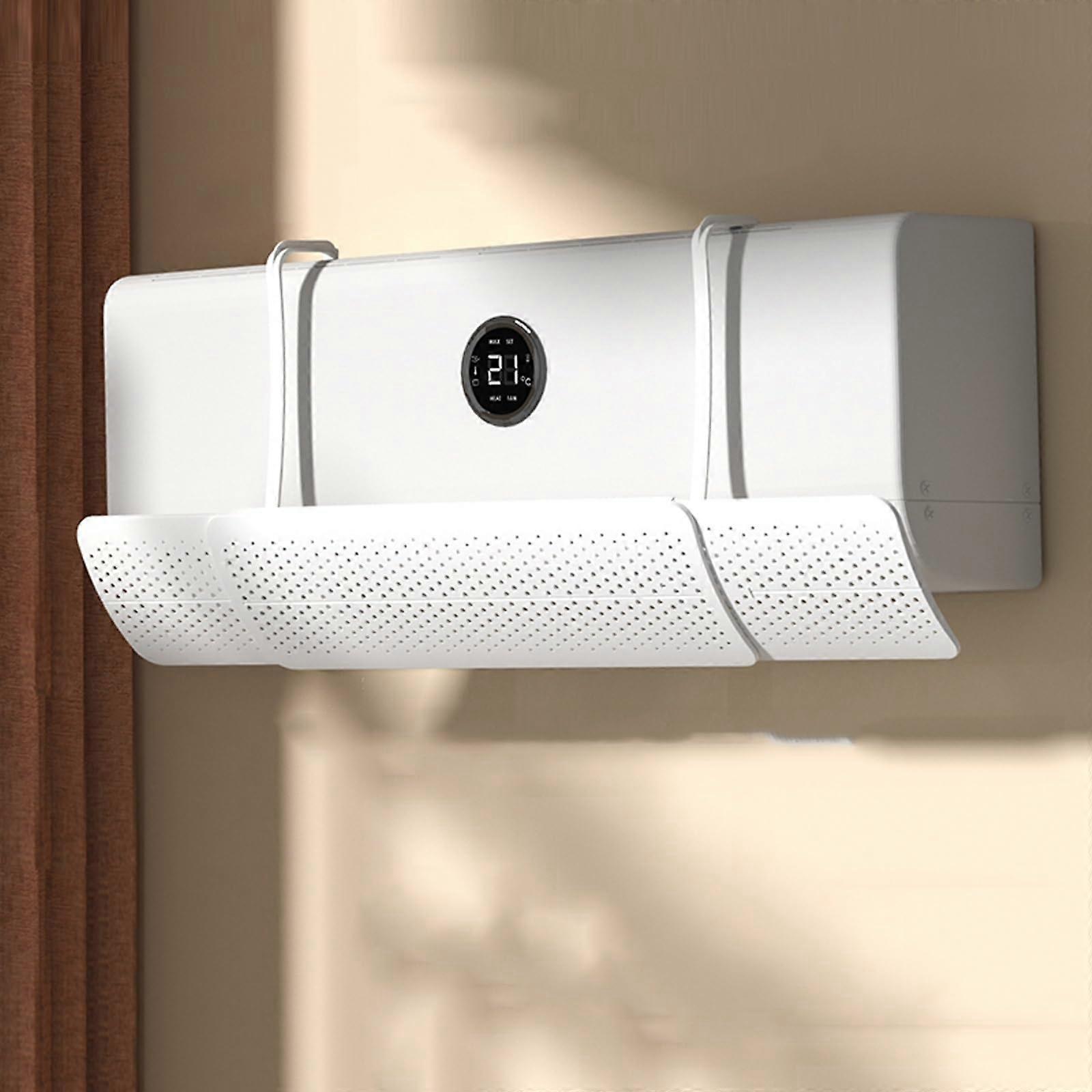 Adjustable AC Deflector 5287cm Retractable Windproof Shield with 180° Airflow Control