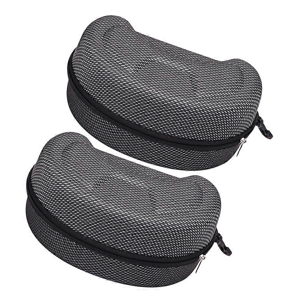 Large Sunglasses Case Hard Shell for Ski Goggles Storage 8Pcs Black