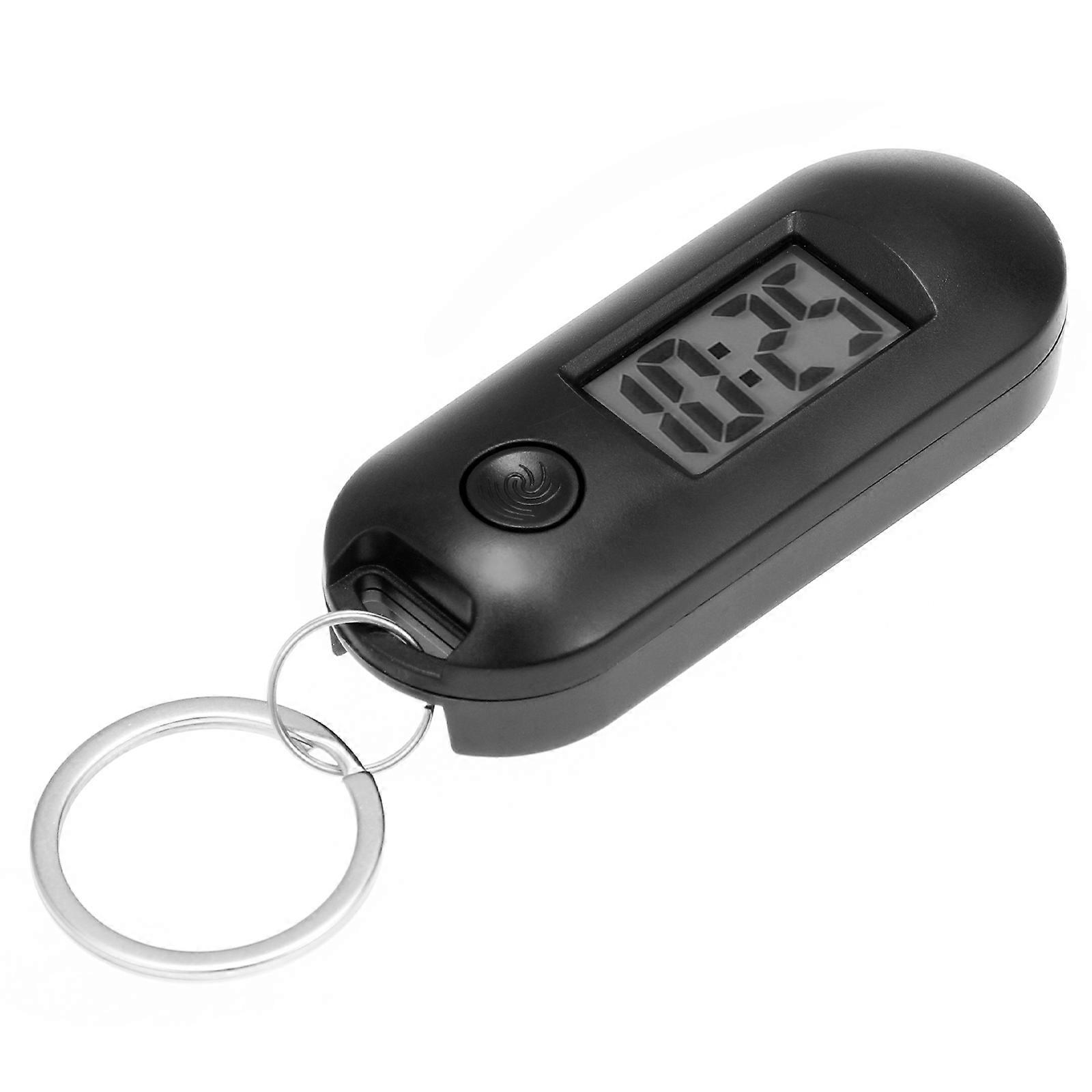 Digital Watch Keychain Electronic Watch Keychain for Students 3Pcs Black