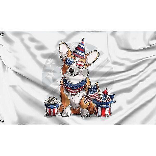 American Corgi Flag