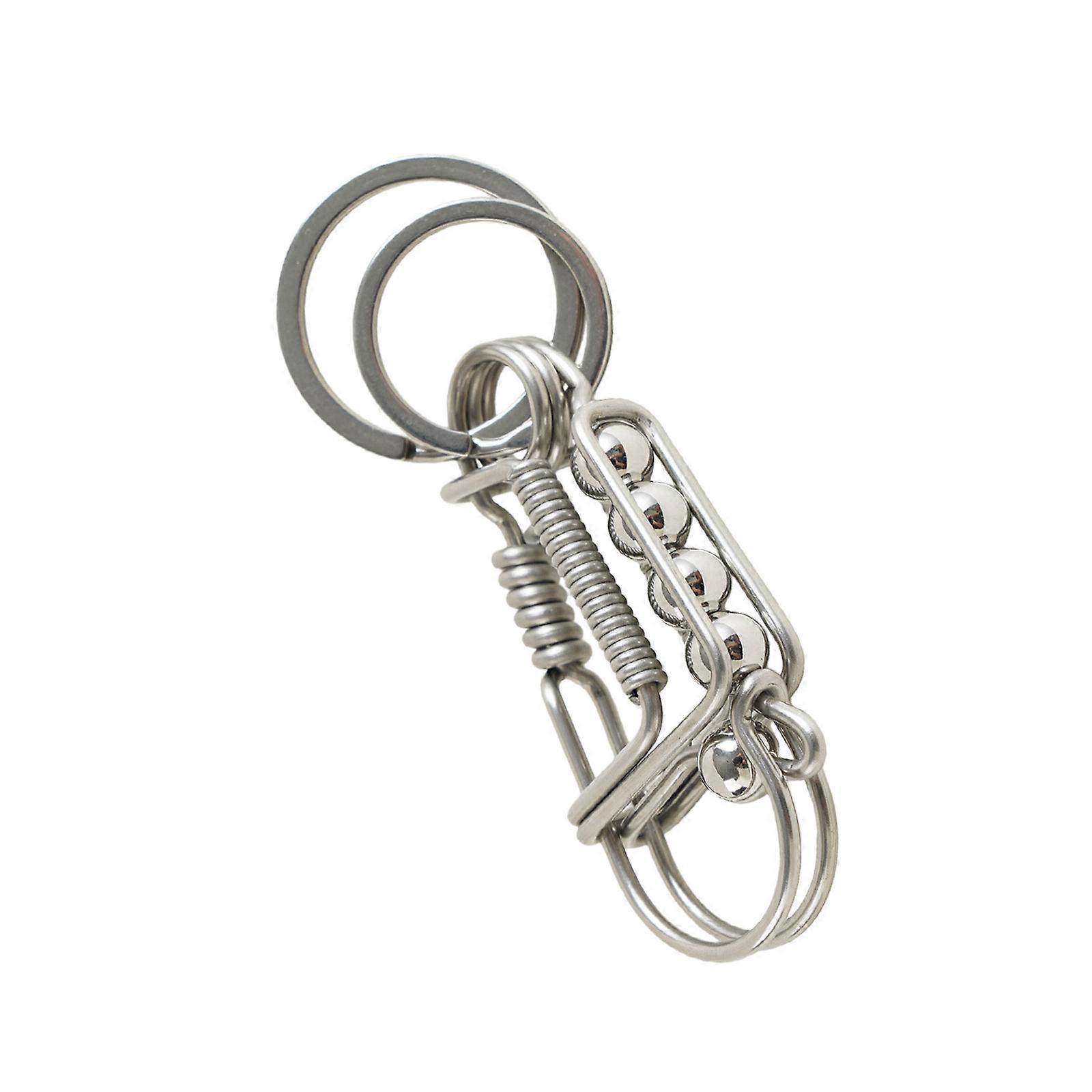 Practical Bird Keychain Engineered for Student Use Providing Convenience and Security in Backpack Organization  Silver