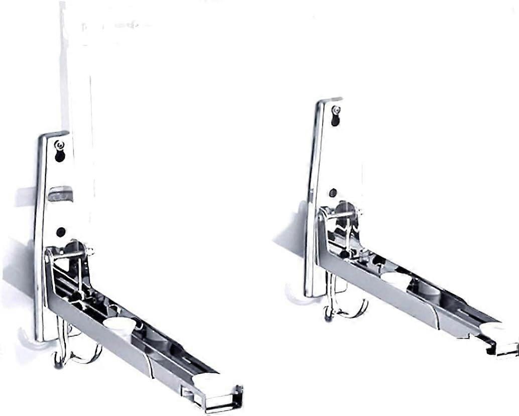 Stainless Steel Folding Microwave Oven Wall Mount Bracket with Hook