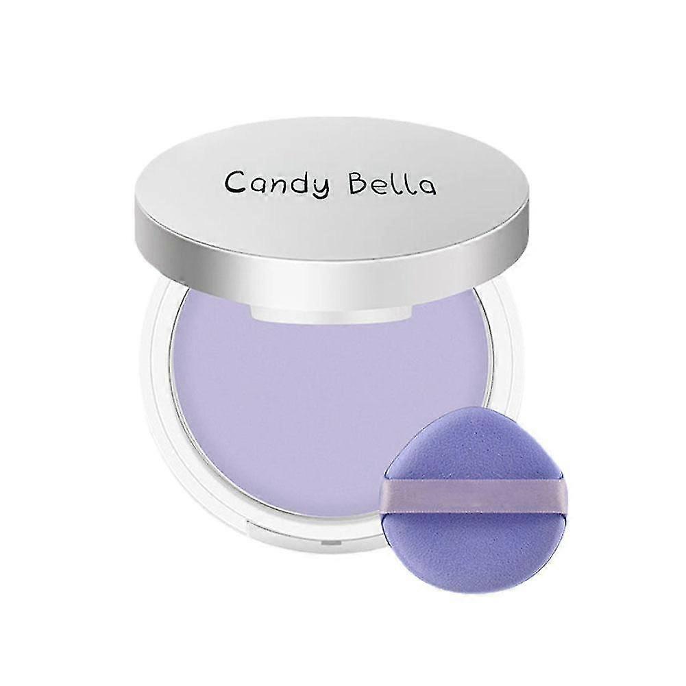 Lavender Pressed Powder Compact 11g Matte Finish Oil Control Portable Makeup