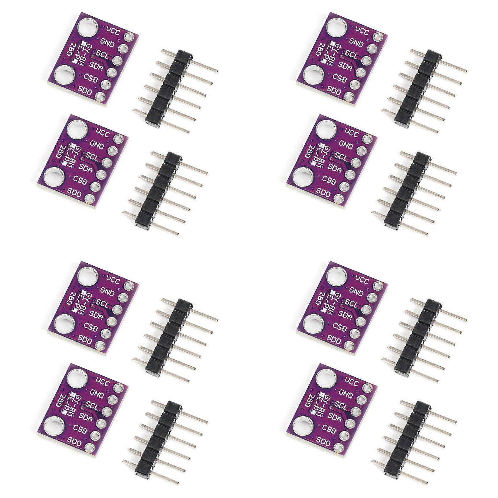 8PCS BME280 3.3V Sensor Module Atmospheric Pressure Temperature Humidity Sensors I2C SPI Breakout GY-BME280