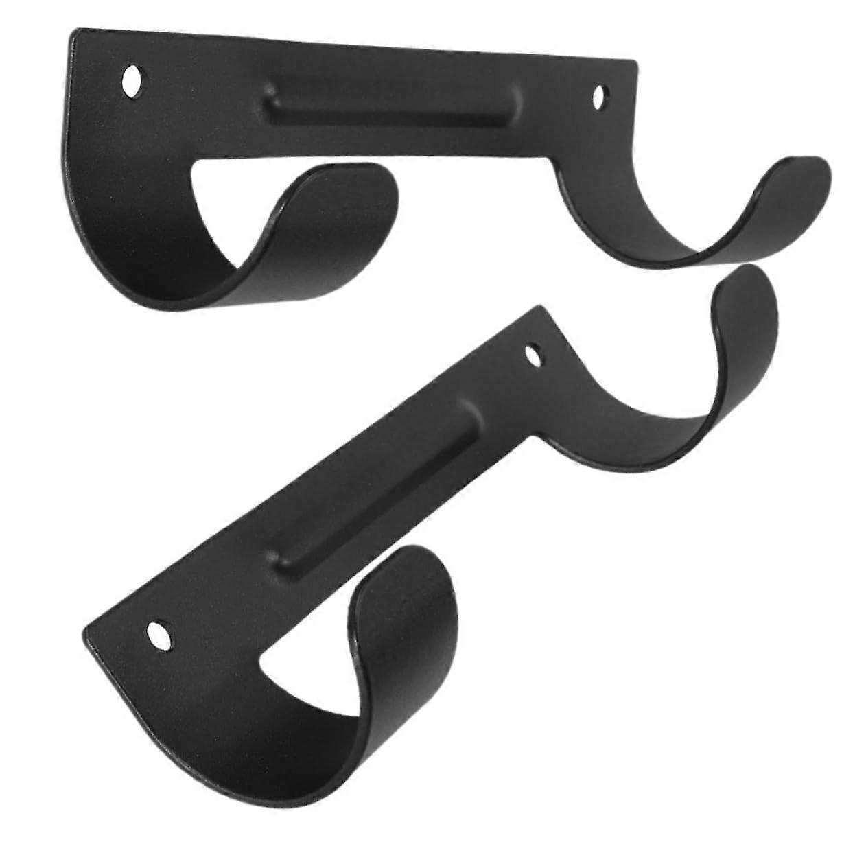 Ironing Board Wall Mount Hook Rack with Double Hanger Design for Space Saving Laundry Room Storage