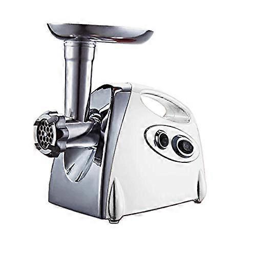 Electric Meat Grinder MultiFunction Automatic Mincer with Sausage Stuffer for Home Use Silver