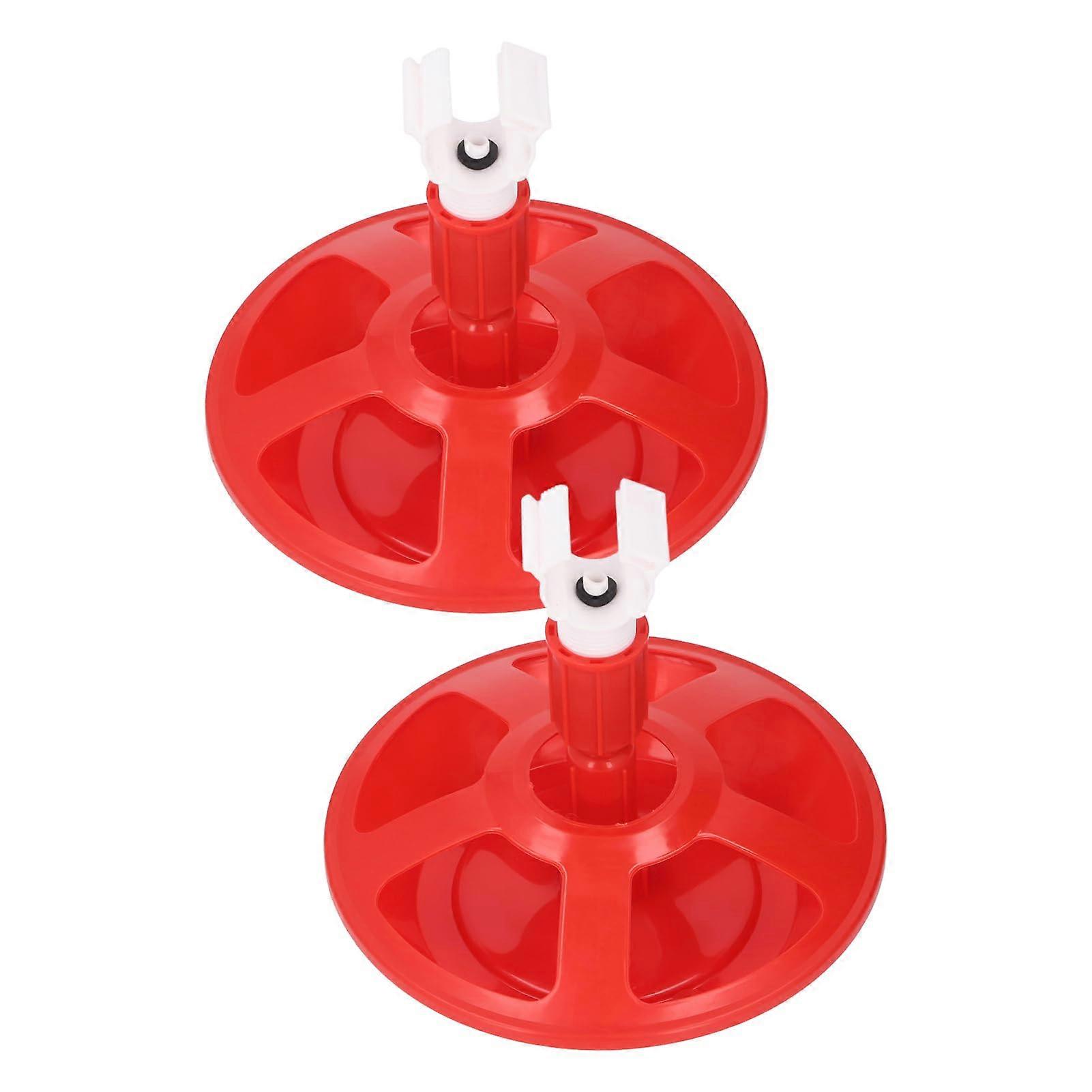 Automatic Chicken Waterer 2 Pack, PP Poultry Drinking Bowl for Chickens Ducks Geese, SpillResistant