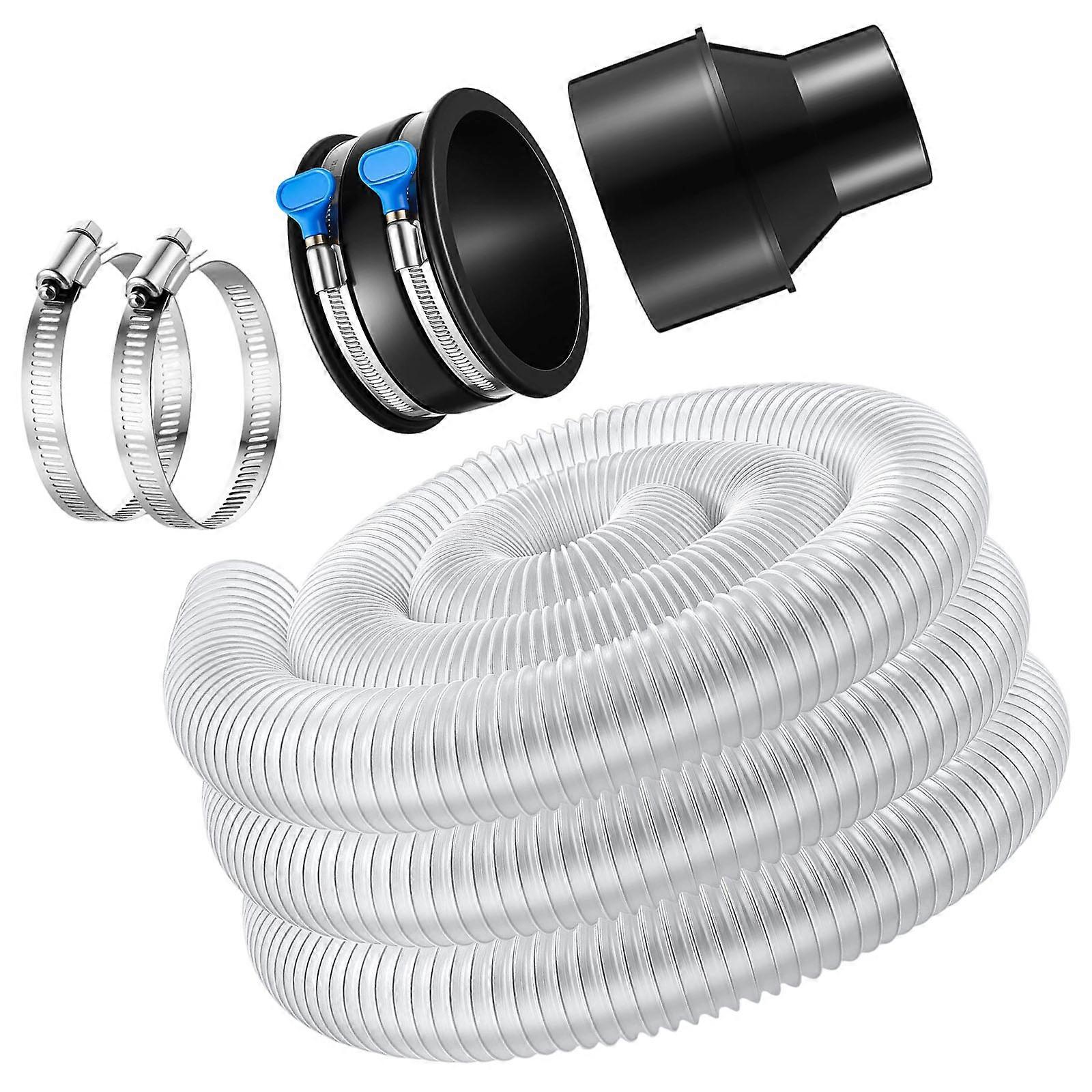 Universal PVC Dust Collection Hose Adaptable to Multiple Devices Plastic Texture for Versatile Use in Different Settings Multicolor