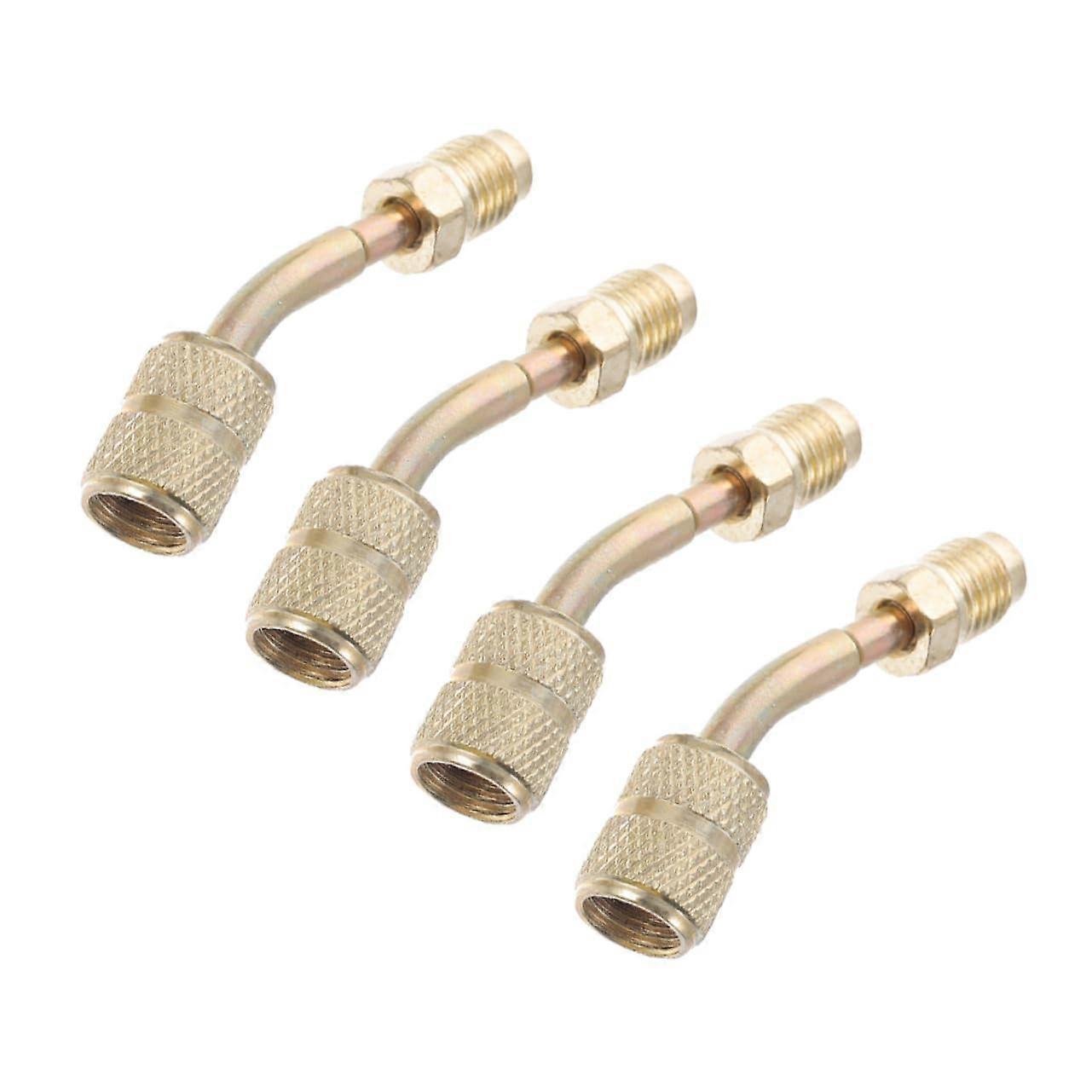 4Pcs Copper HVAC Adapter Hose Couplers for Mini Split Air Conditioner LeakResistant Fitting