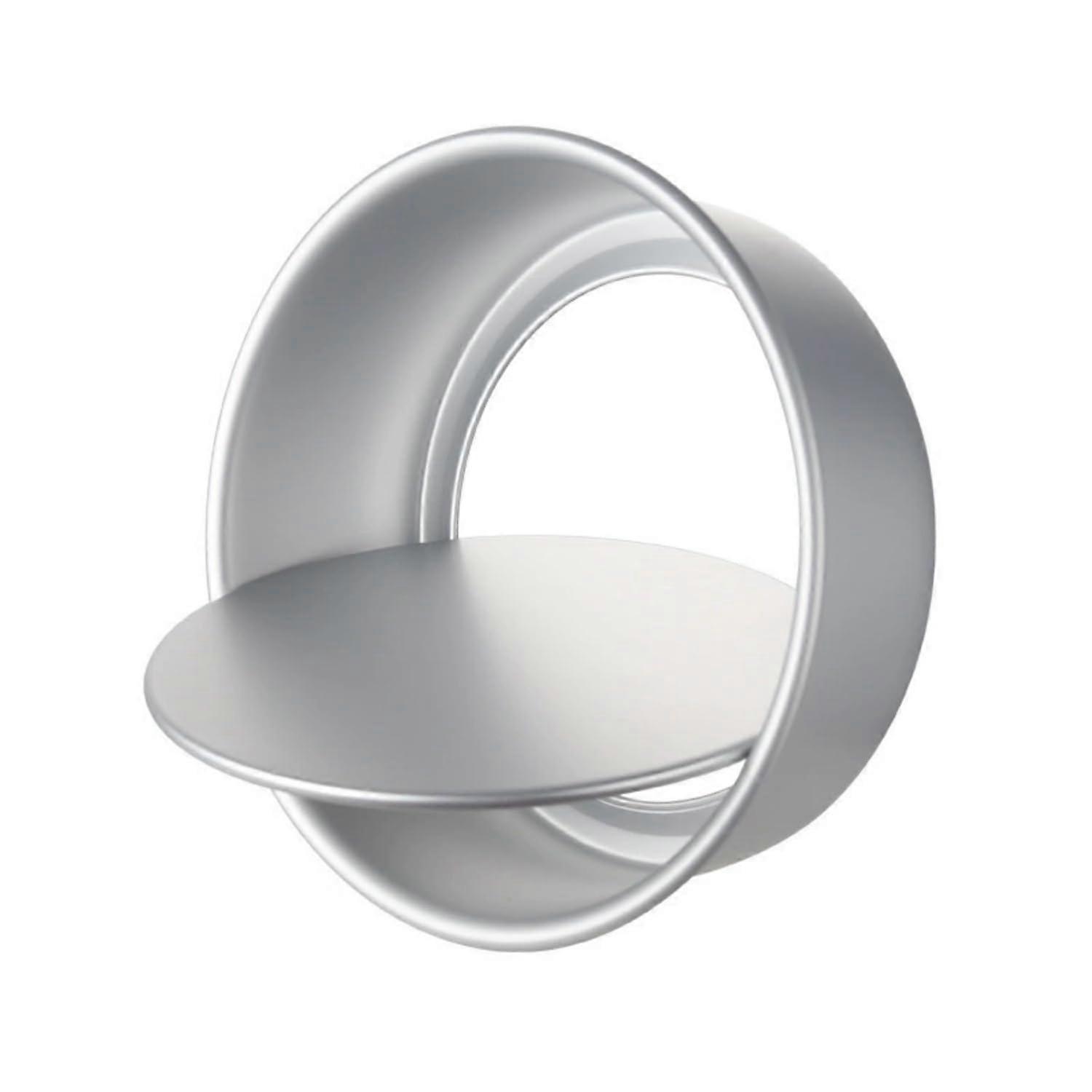 14 Inch Anodized Aluminum Round Cake Pan with Quick Release Base for Cheesecake and Baking