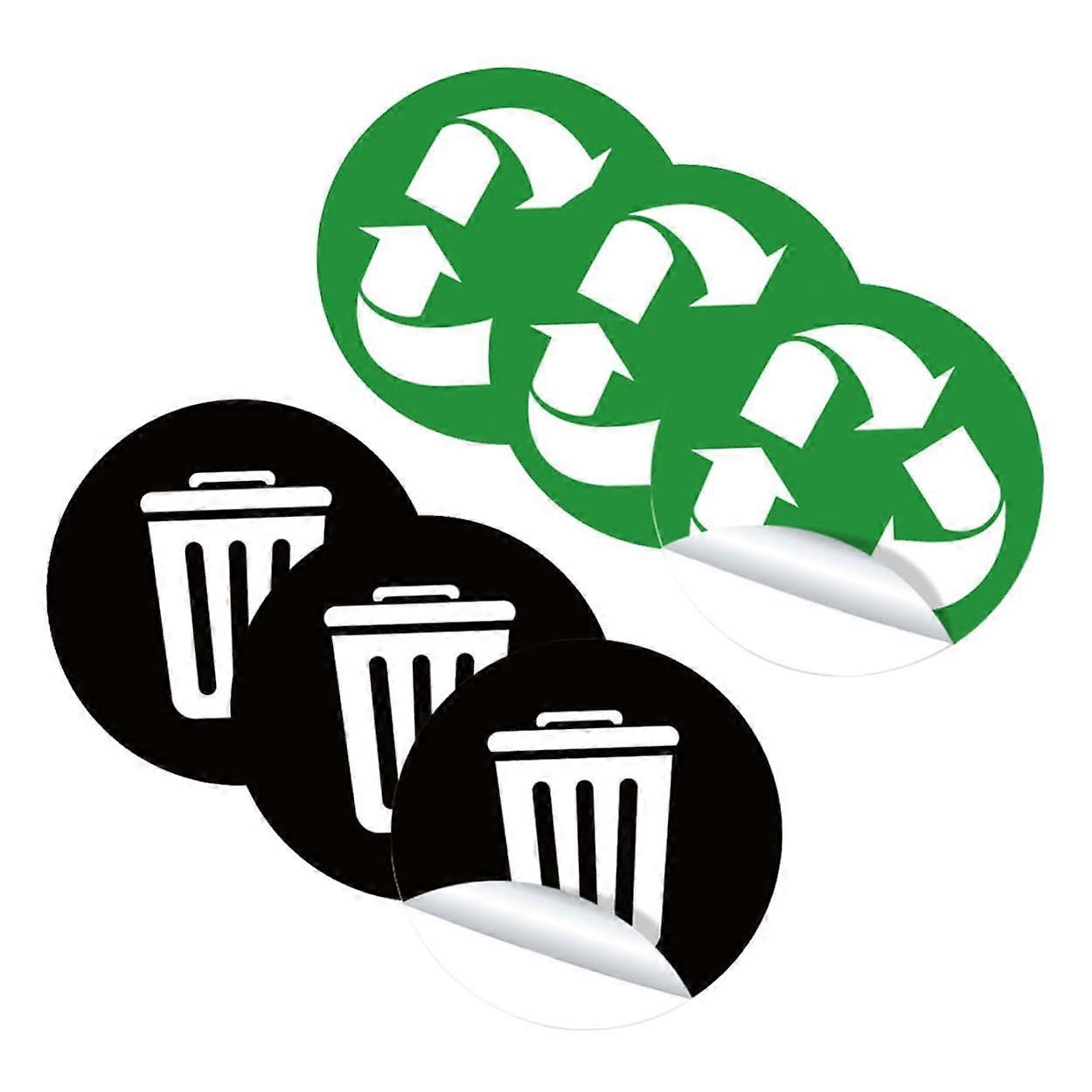 Trash Can Stickers Waterproof SelfAdhesive Garbage Bin Labels for Home Kitchen Recycling