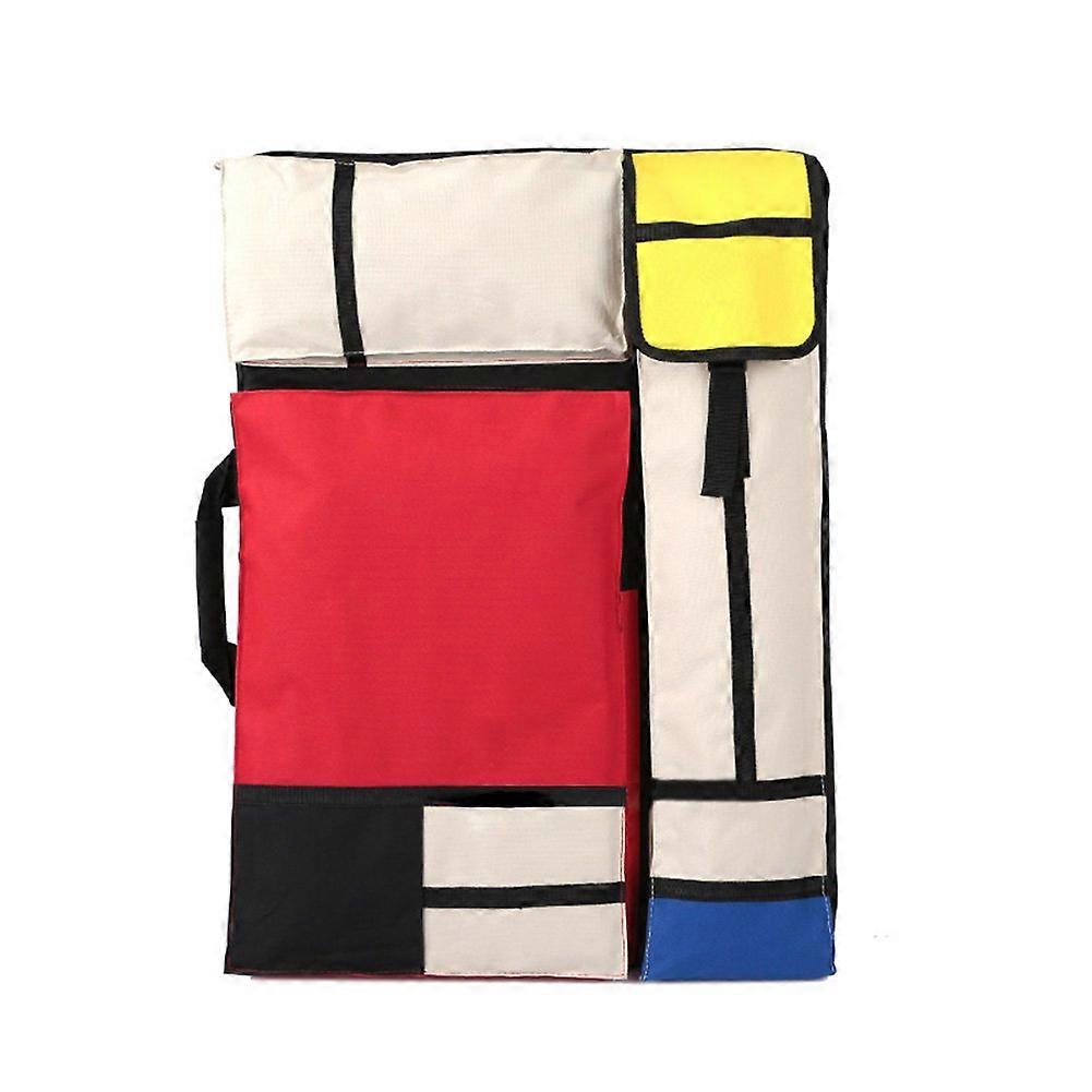 Waterproof Art Portfolio Case Backpack 25.5x19.5 Inch with Multi Pocket Storage and Adjustable Straps