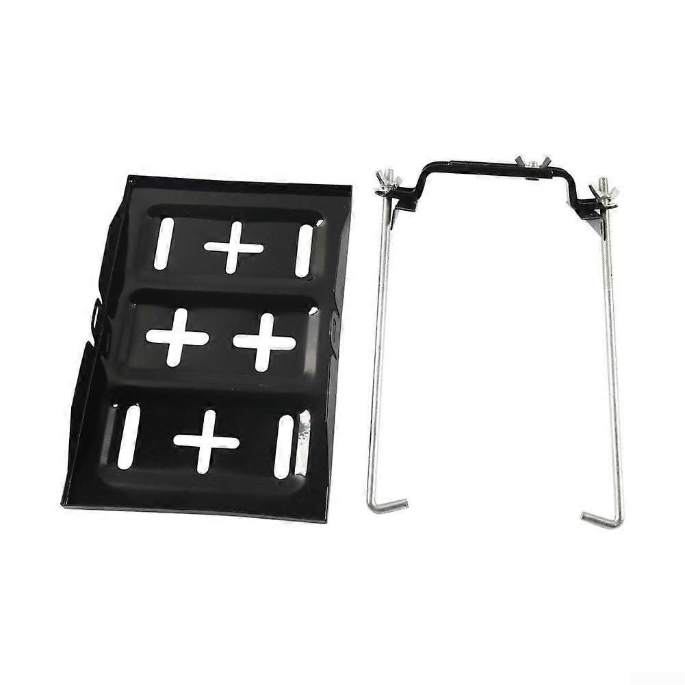Car Battery Holder Adjustable Steel Tray Bracket for Small Vehicles MultiVehicle Compatibility