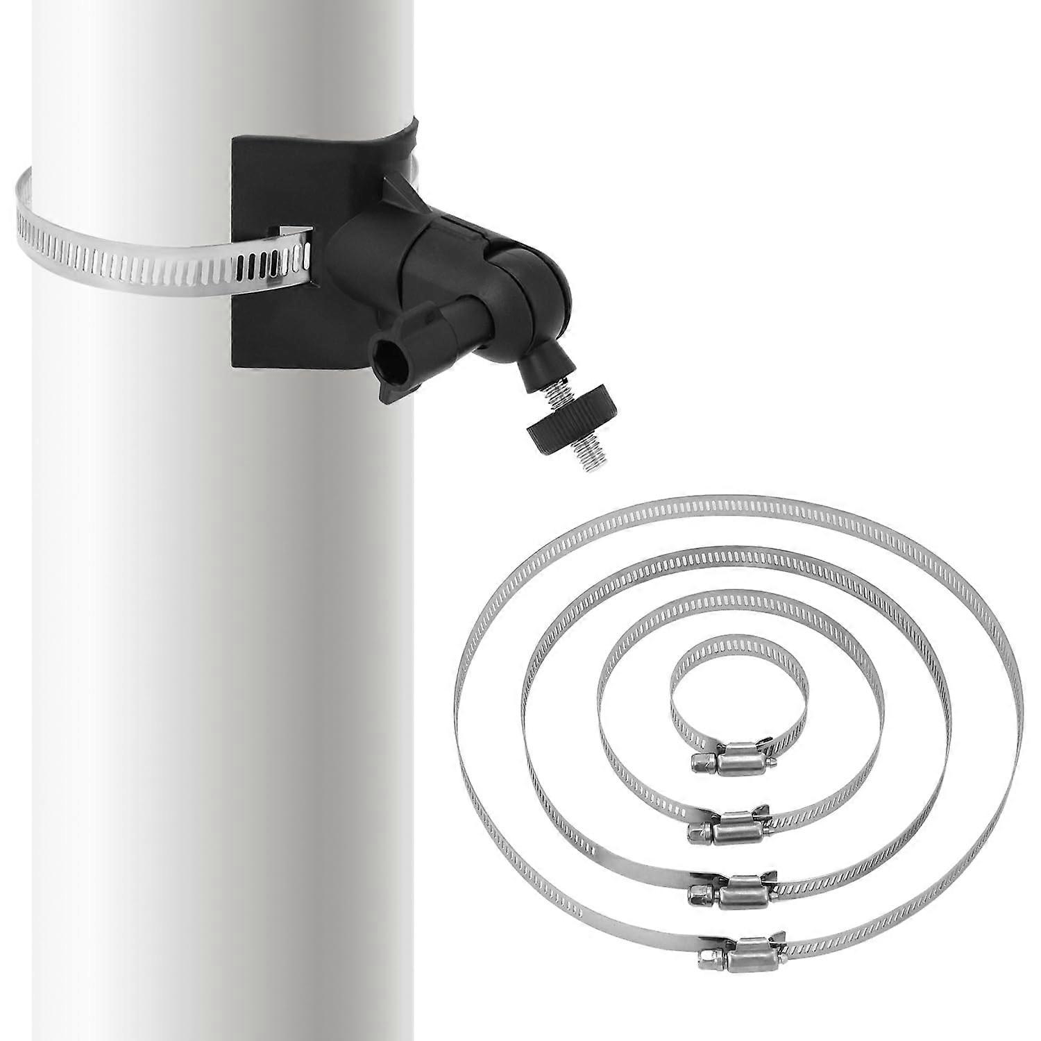 Universal Security Camera Pole Mount Bracket, Adjustable Mast Fit for Arlo Wyze Eufy CCTV Solar