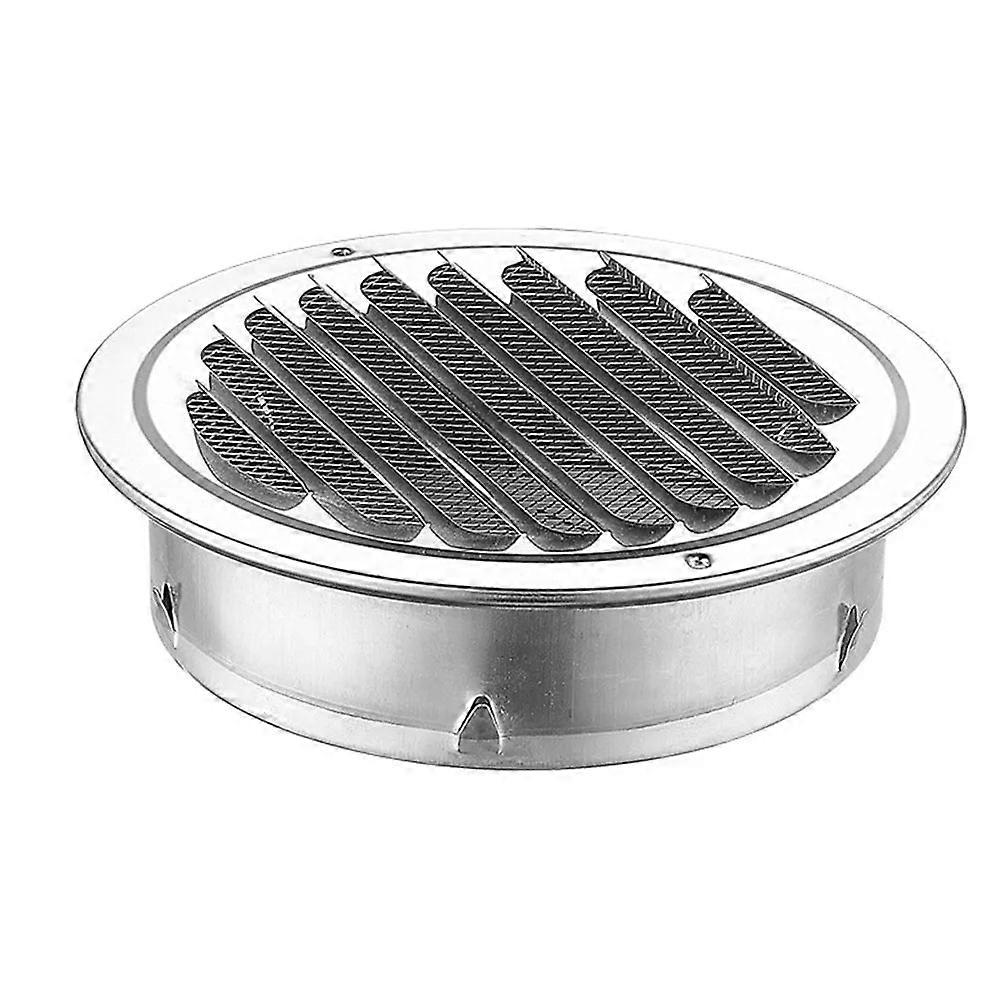 Round Stainless Steel Air Vent Grille With Insect Protection 70-300mm For Home