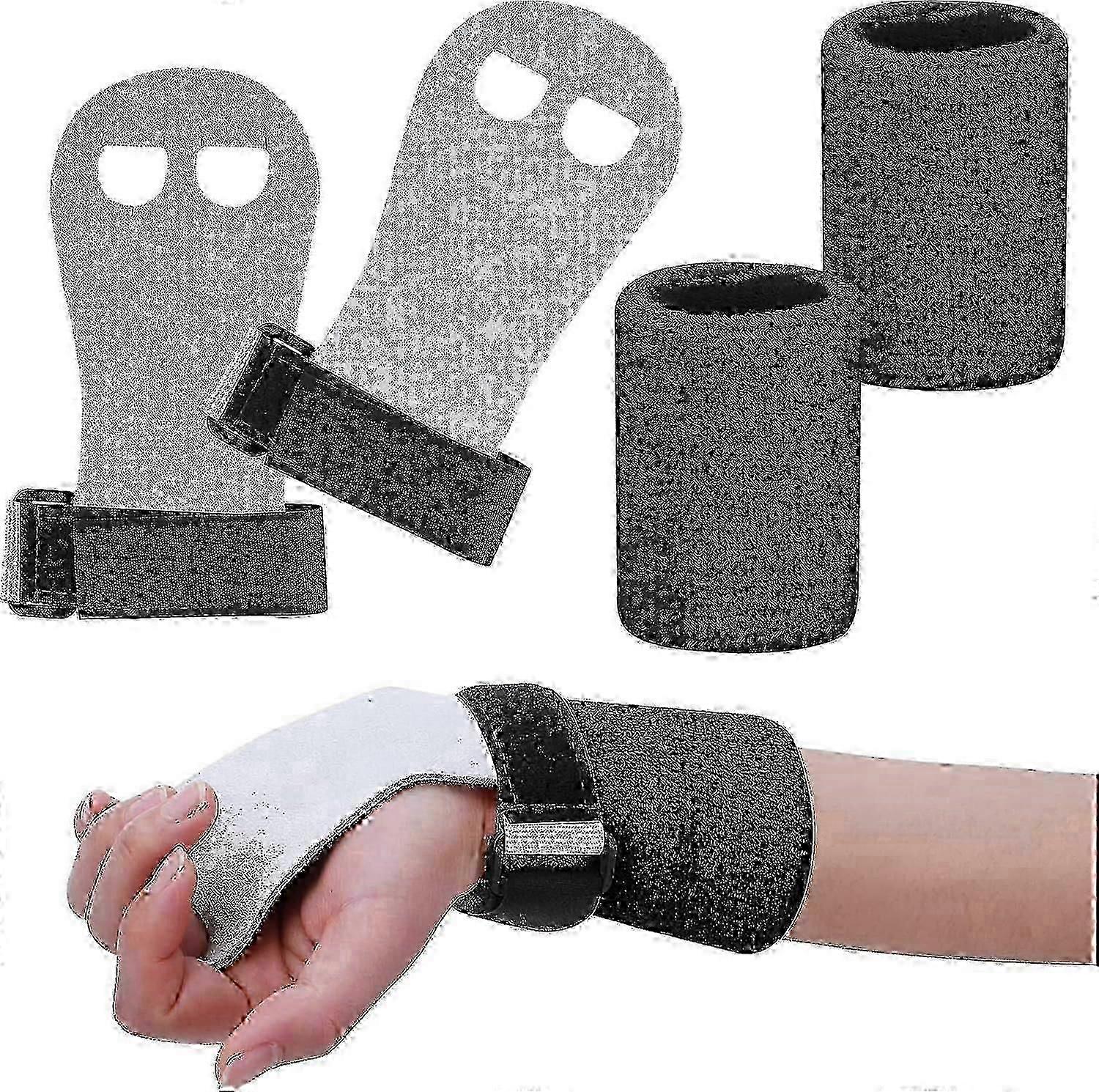 2pcs Kids Gymnastics Grips Wristbands Sets for Workout Exercise