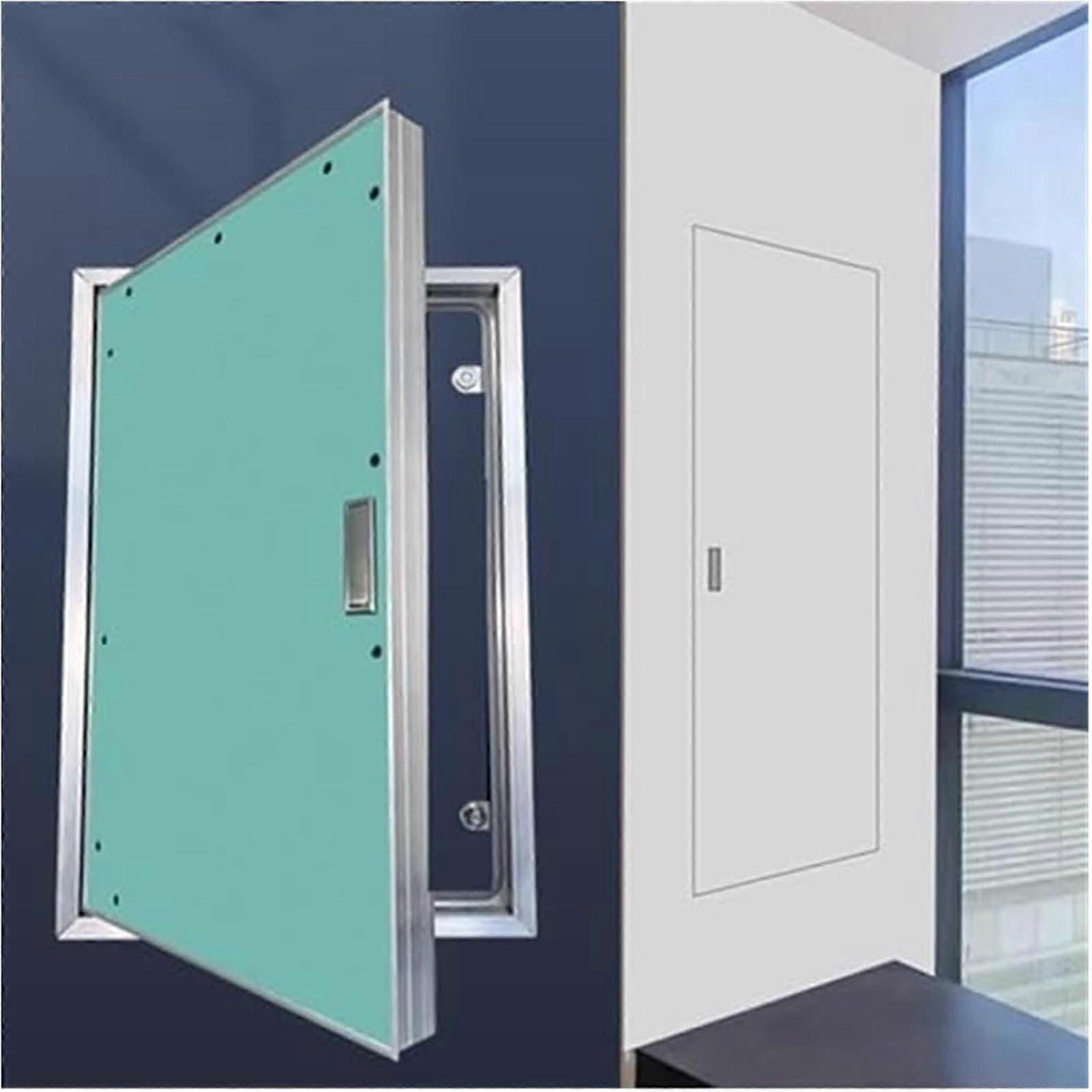 Lockable Drywall Access Panel with Magnetic Mute Lock, FlushMounted Paintable Door 18x22in