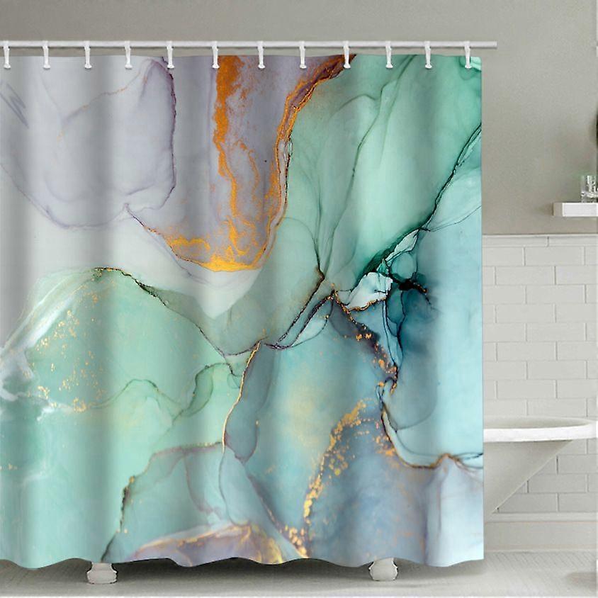 1pc shower curtain, modern abstract pattern bath curtain, waterproof