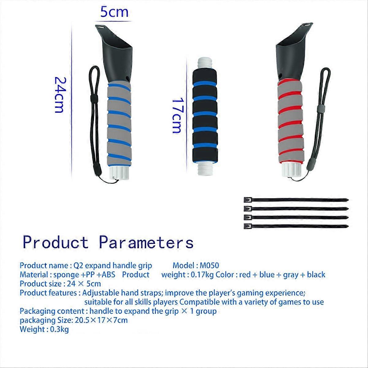 Universal VR Game Handles Extension Grips for Quest 1 2 Controllers