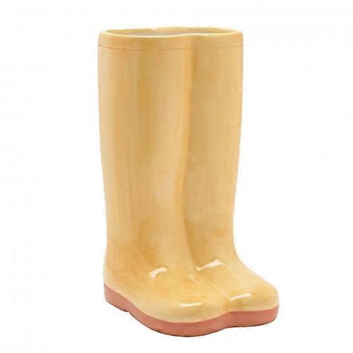The Cottage Garden Ceramic Vase Large - Yellow Wellies