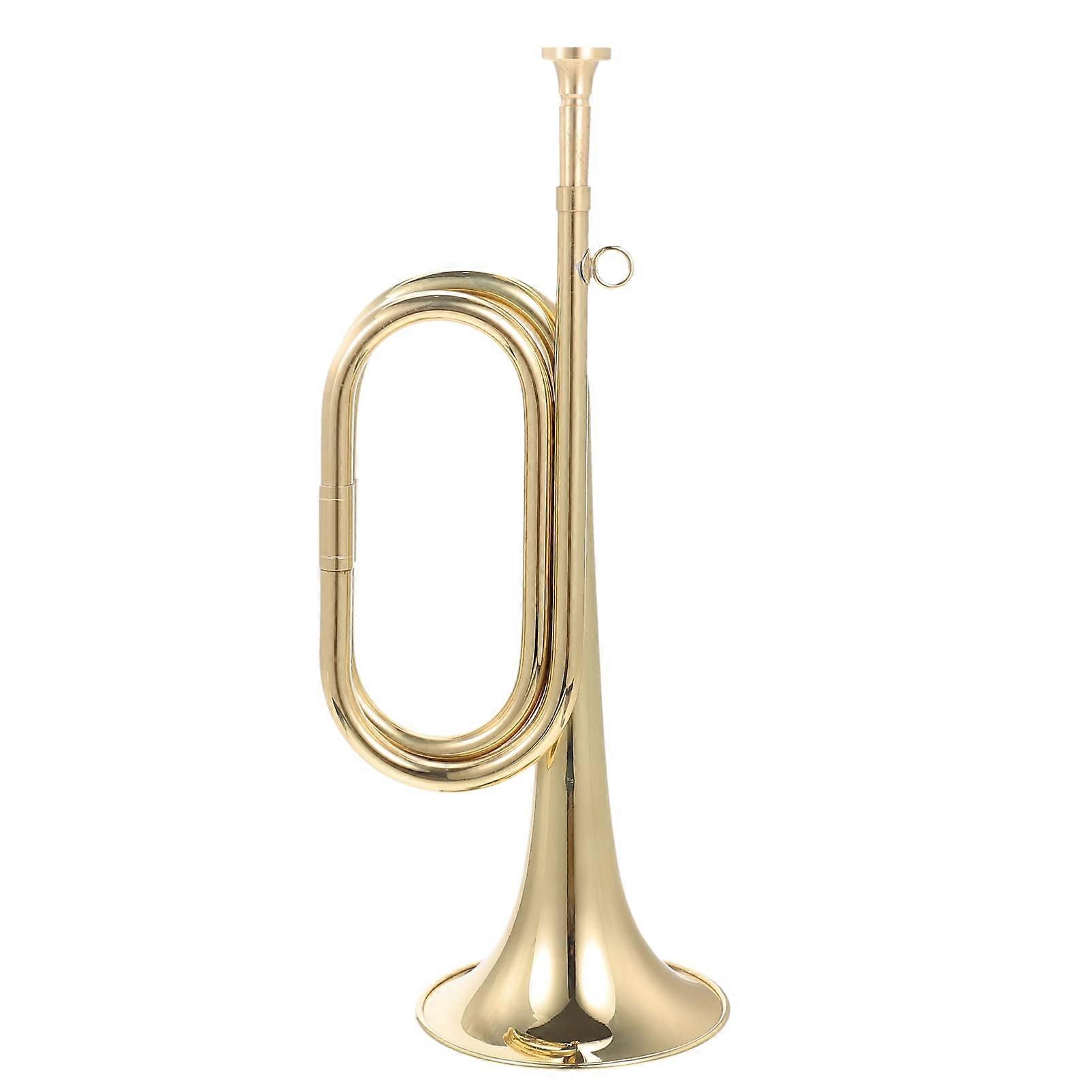 Copper Bugle Horn for Beginners with Accurate Intonation and Durable Brass Construction