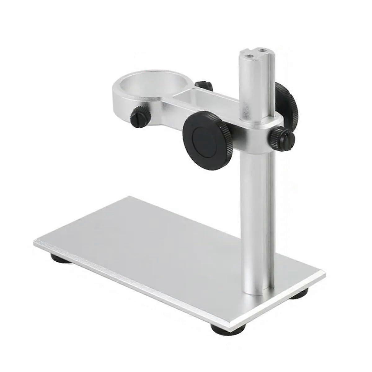 USB Microscope Stand Aluminum Alloy Holder 35mm Adjustable with LED Lights for Electronics