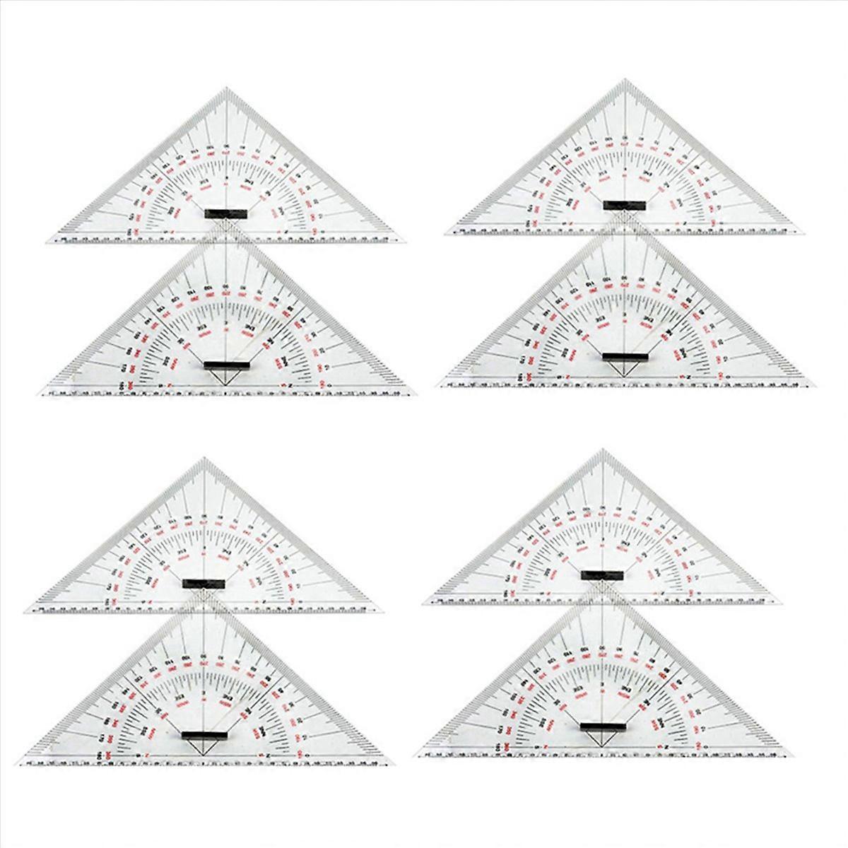 8X Chart Drawing Triangle Ruler for Ship Drawing 300mm Large-Scale Triangle Ruler