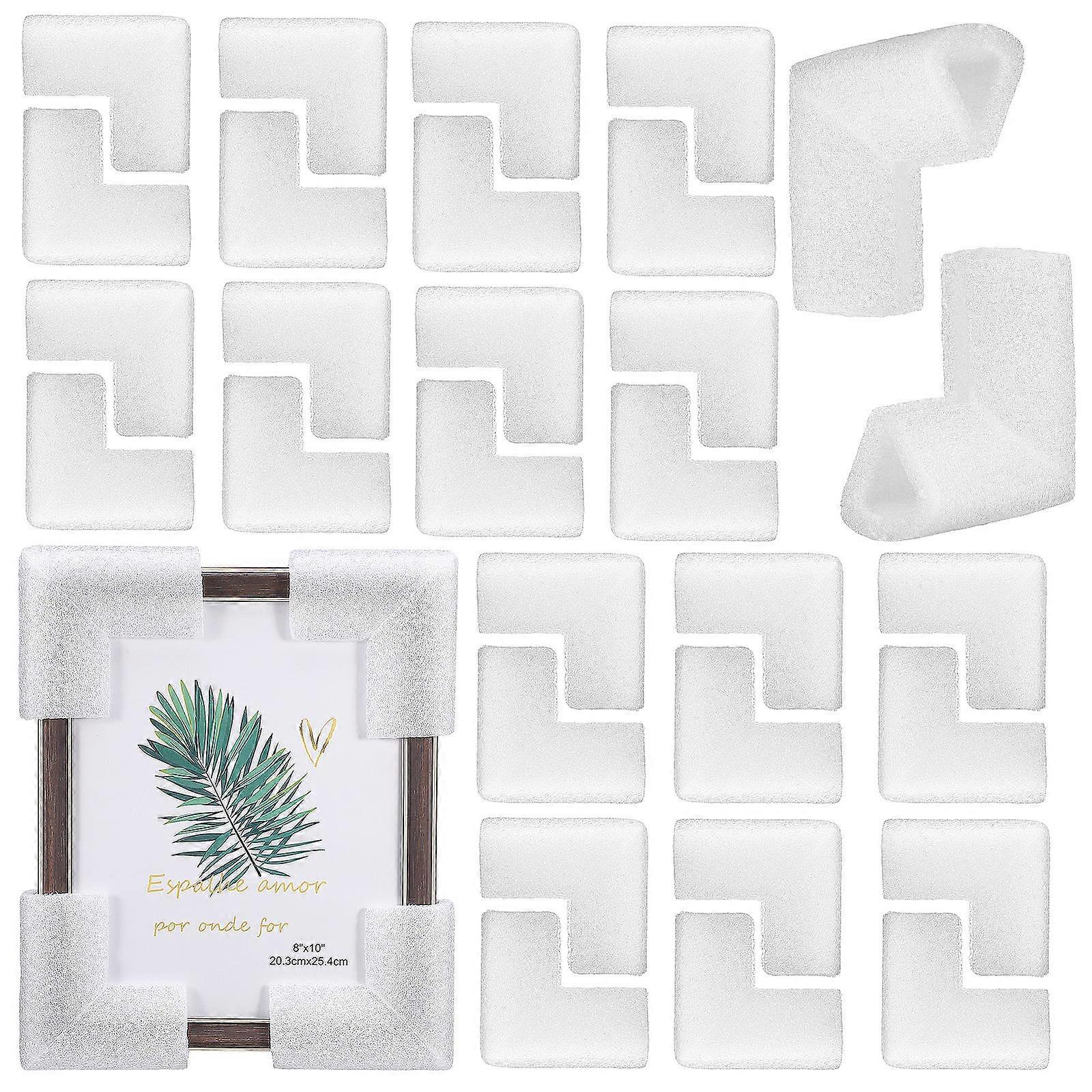 Furniture Corner Protectors for Packaging Use 48Pcs White Epe Cushioning Guards