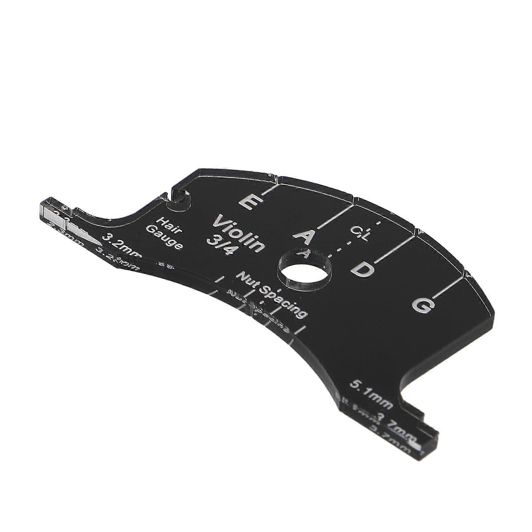 Violin Bridge Template Measuring Tool with Accurate String Height Gauge and Multifunction Design