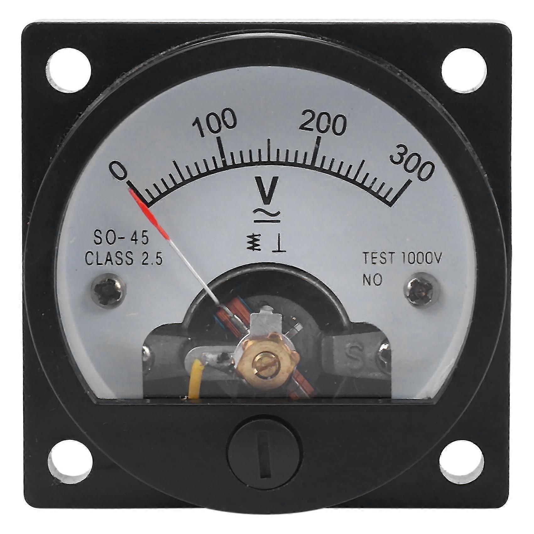 AC 0-300V Analog Dial Panel Meter Voltmeter Gauge