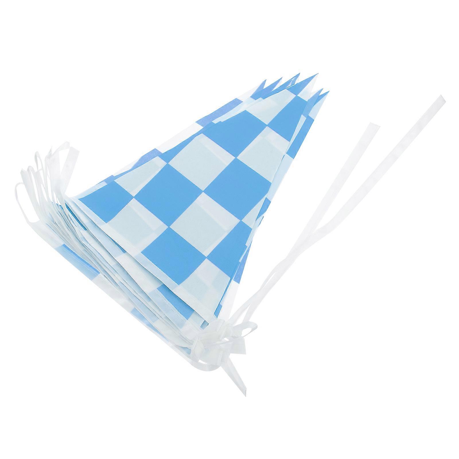 Small Checkered Flag String Race Car Decor for Hanging 3 Strings