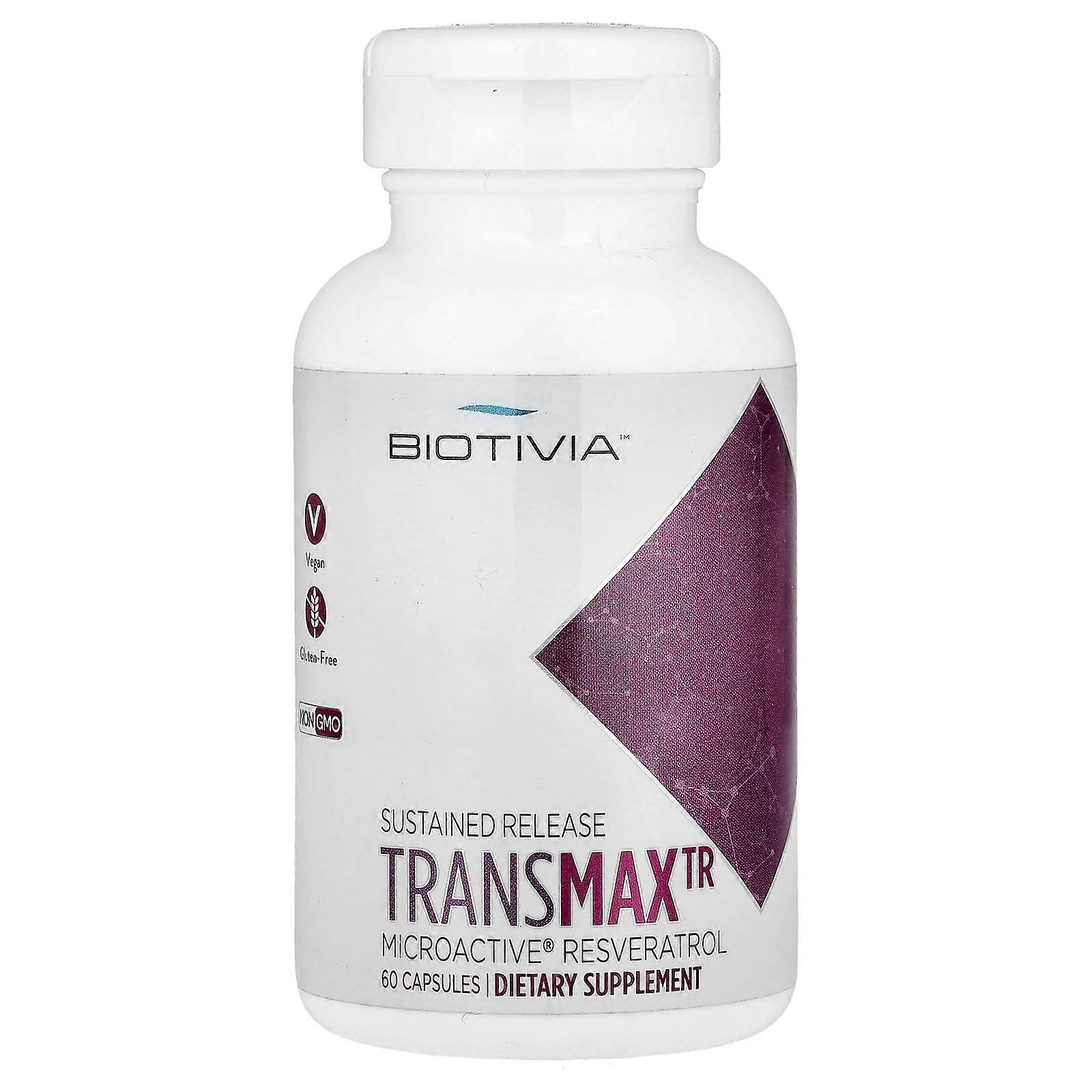 Biotivia, TransmaxTR, MicroActive-Resveratrol, 60 Capsules
