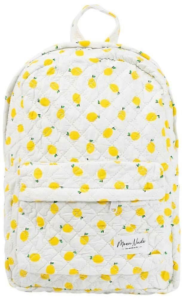Moon Nude Lemonade Backpack - White/Yellow
