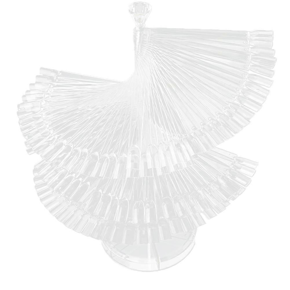 Manicure Rack Rotative Showing Shelf for Display 3Sets Transparent