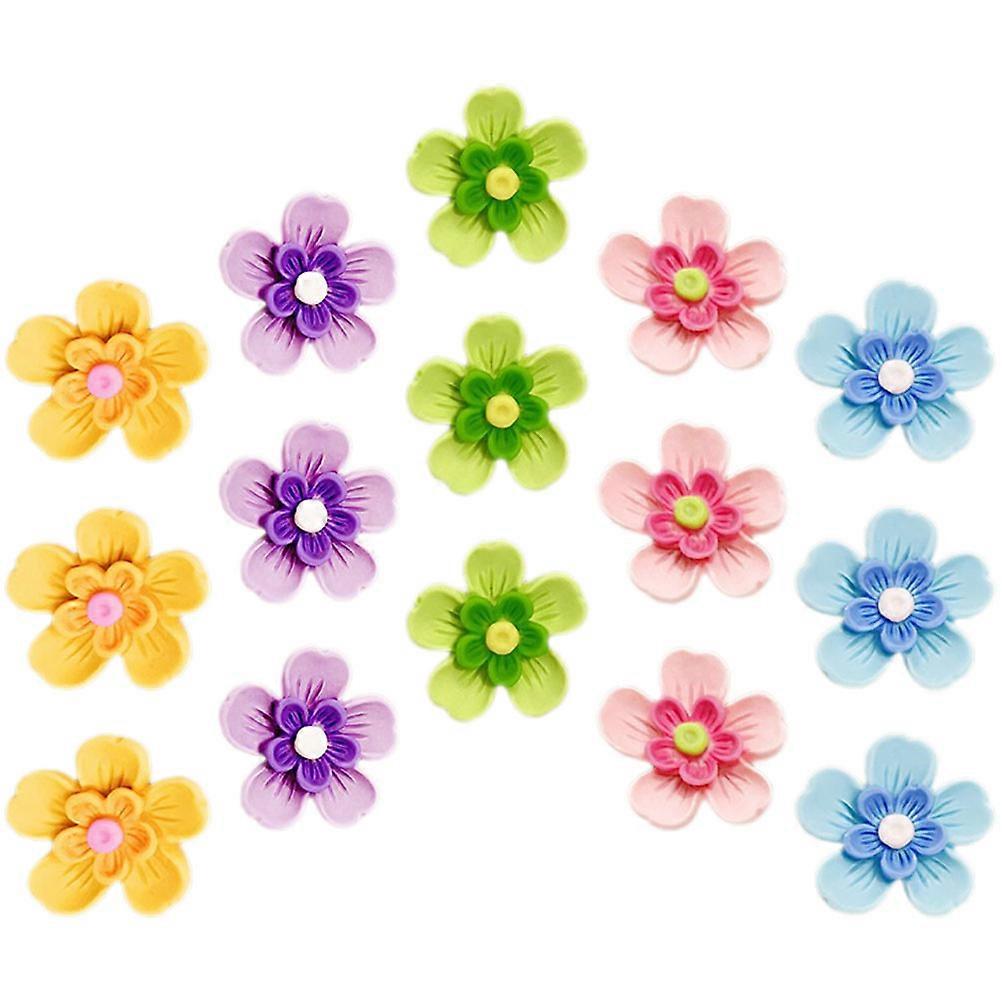 Assorted Color Multi-Function Thumb Tacks Flower Pushpins 15Pcs Set