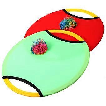 4Sets Elastic Flying Dish and Ball Kit for Kids Toss and Catch Home Outdoor Play