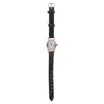 Lady Quartz Watch Fashion Wrist Watch with Strap Retro Girl Women Watch Black